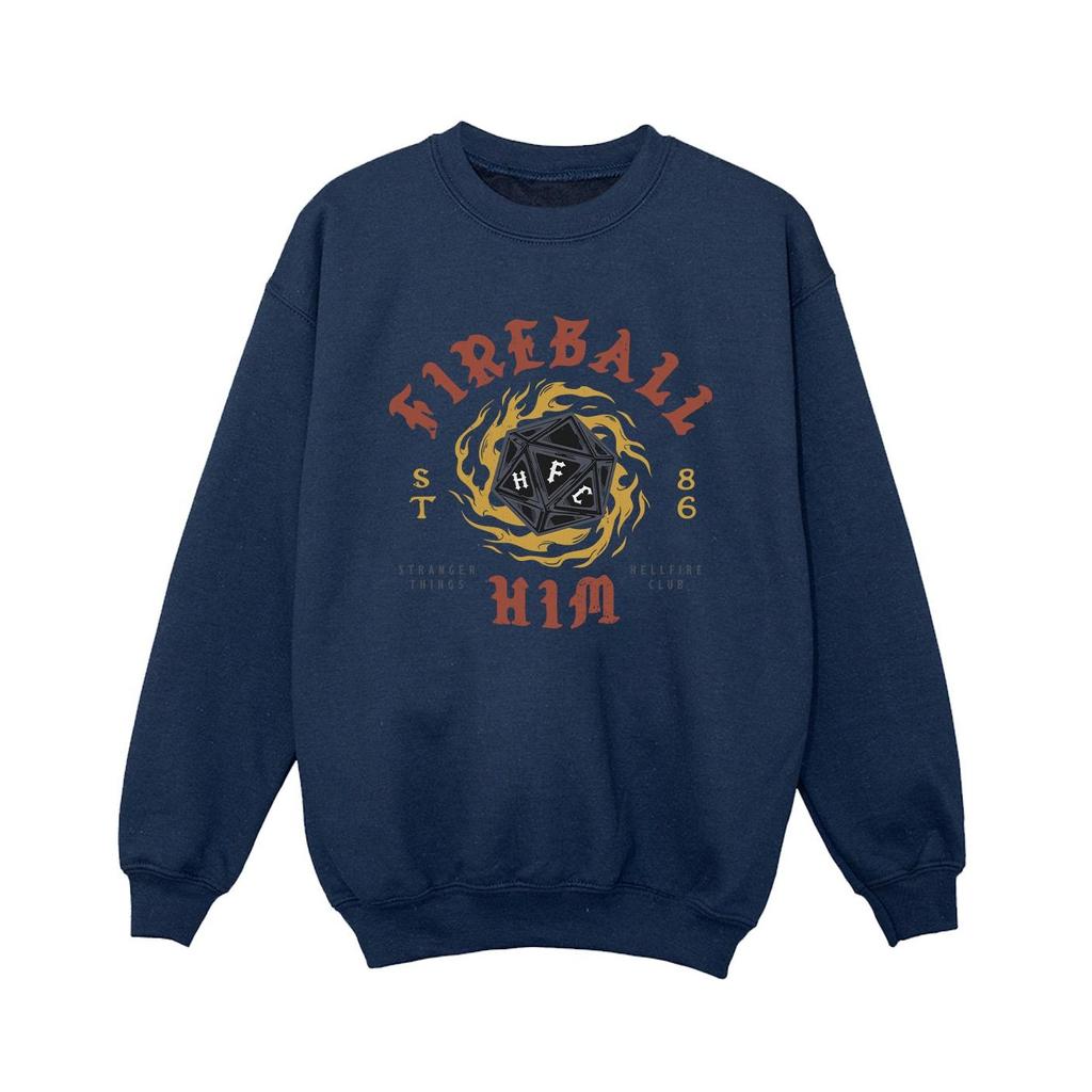 Netflix Boys Stranger Things Fireball Dice 86 Sweatshirt