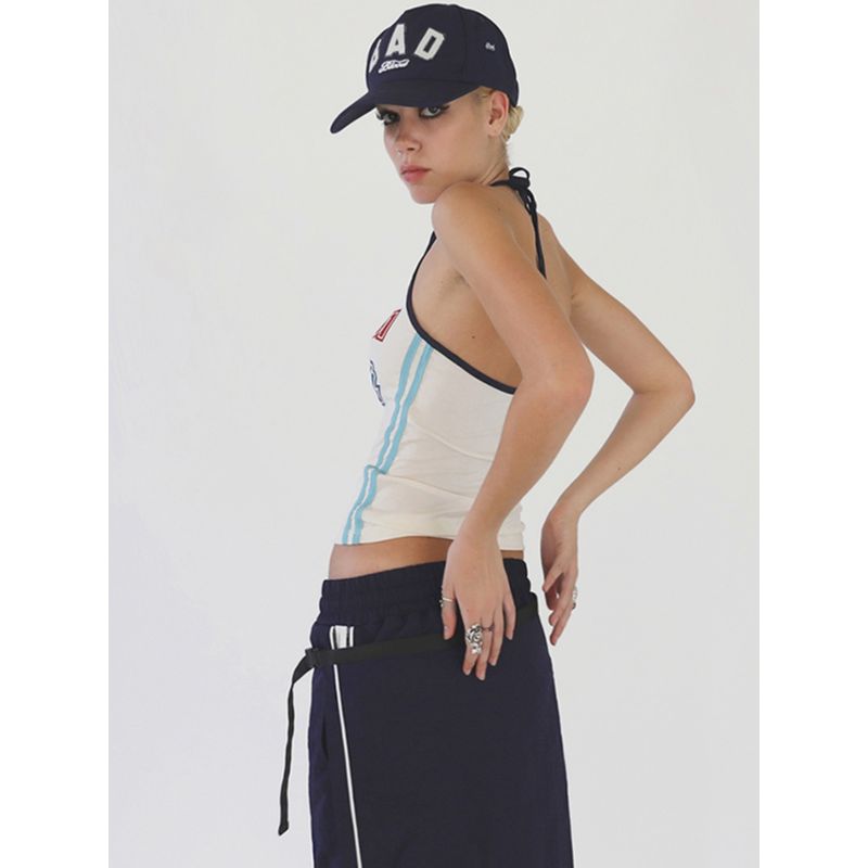Badblood Retro Summer Midriff-Baring Camisole