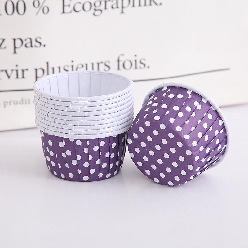 Roll Mouth Cup High Temperature Resistant 50 PCs Thick Baking Cup Baking Cups Medium Large Cake Gold and Silver Cake Paper Cups