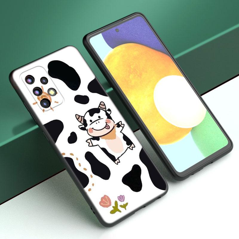 Colorful Milk Cow Print Case For Samsung A13 A22 A24 A32 A23 A25 A34 A35 A52S A53 A54 A55 A73 5G A12 A14 A15 A31 A33 A50 A51 A72