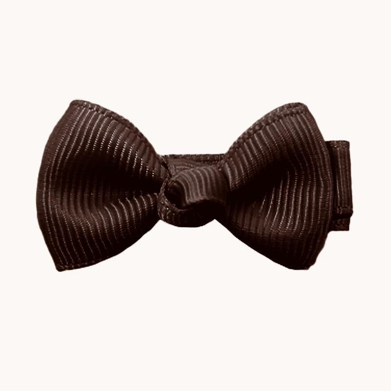 Twist Taille Geripptes Band Schleife Baby Haarspange – Niedlicher Handgemachter Kinder Kopfschmuck