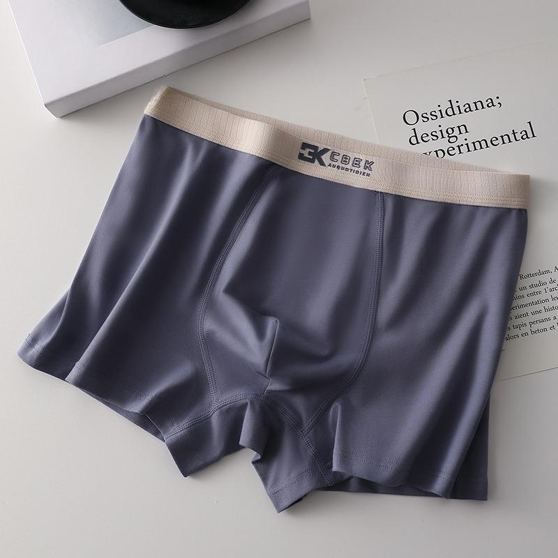 

Мужское хлопковое удобное антибактериальное дышащее нижнее белье большого размера на весну и осень XL темно-синий