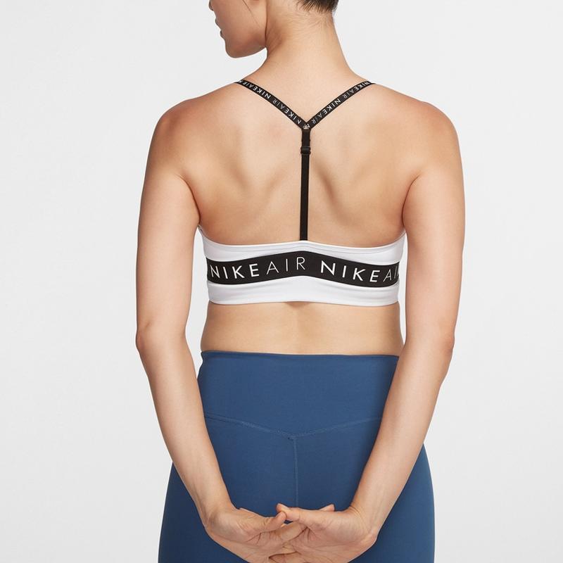 Nike Solid Print Logo Sports Bra Women Sports Bra White BV3779-100