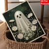 Halloween pearl painting art kit floral ghost handmade diy home decorations