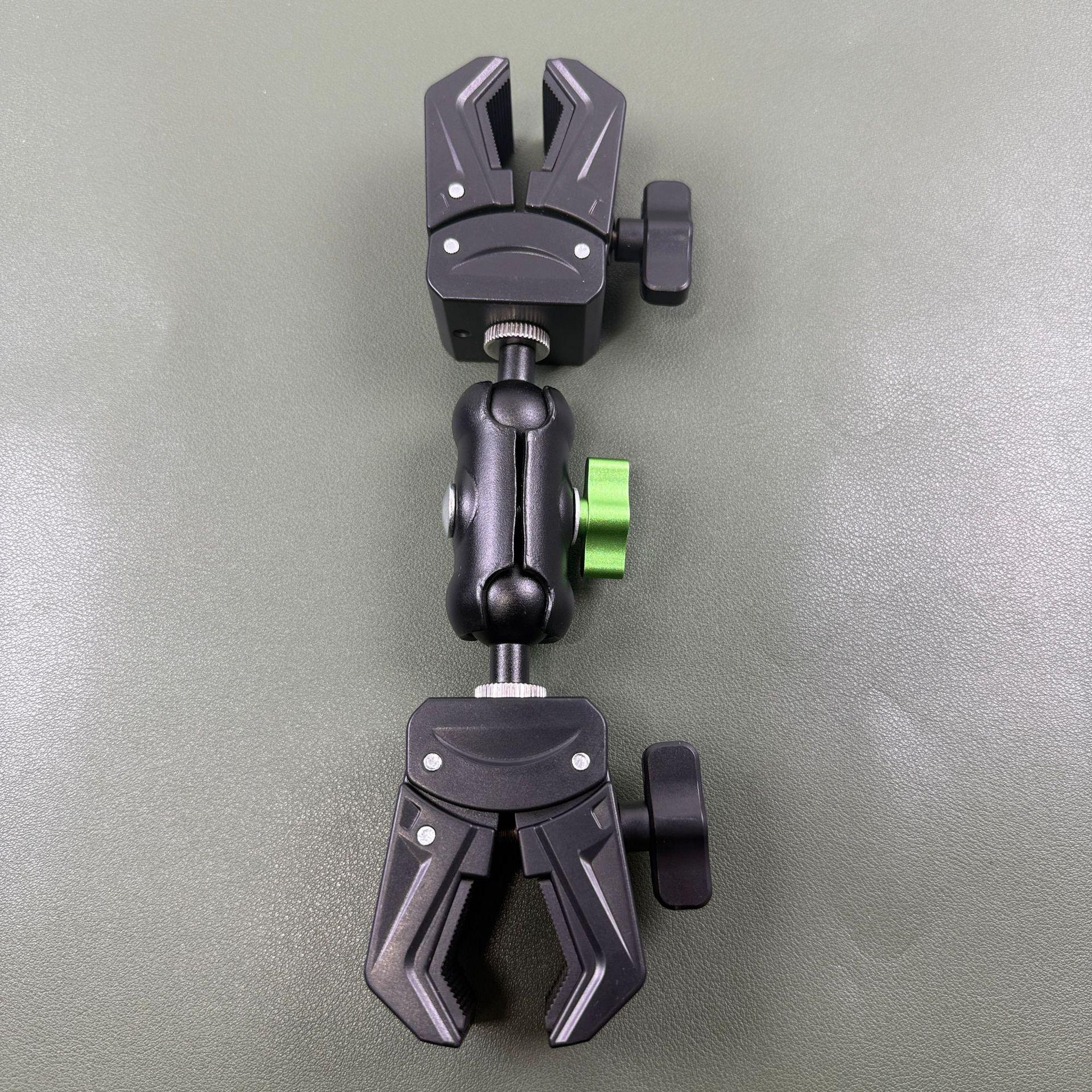 Double-headed Mech Pliers: 360° Versatile Joint & Round Tube Fixing Clip for Selfie Stick.