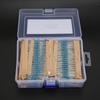 2600PCS 1/4w Resistor 1 Ohm-3M Ohm Metal Film Resistor Set Metal Film Resistor Kit  Circuit Building