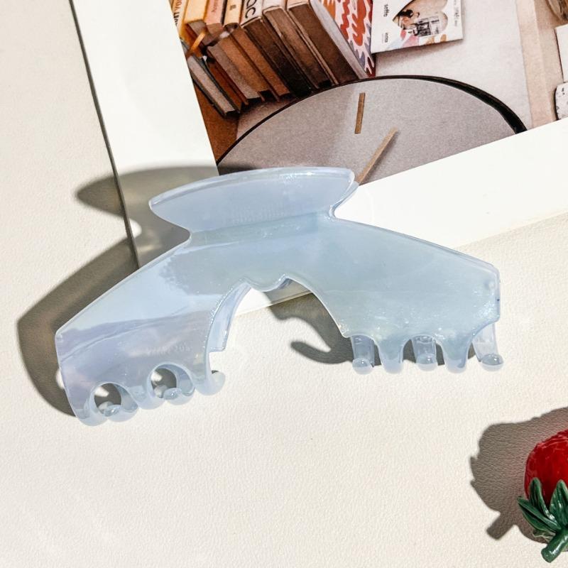 Jelly-colored Bow Back Head ClawLarge Hair Claw Updo Shark Clip Hair Accessory