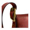 Coach Bleecker 12 Letter Print Gold Hardware Suede Bucket Bag Crossbody Shoulder Bag Mini Women bags Brown Red CCW84-B4AY