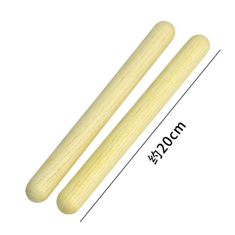 Children's Orff Percussion Instruments: Triangle, Castanets, Maracas, Tambourine, Wood Block, Cymbals