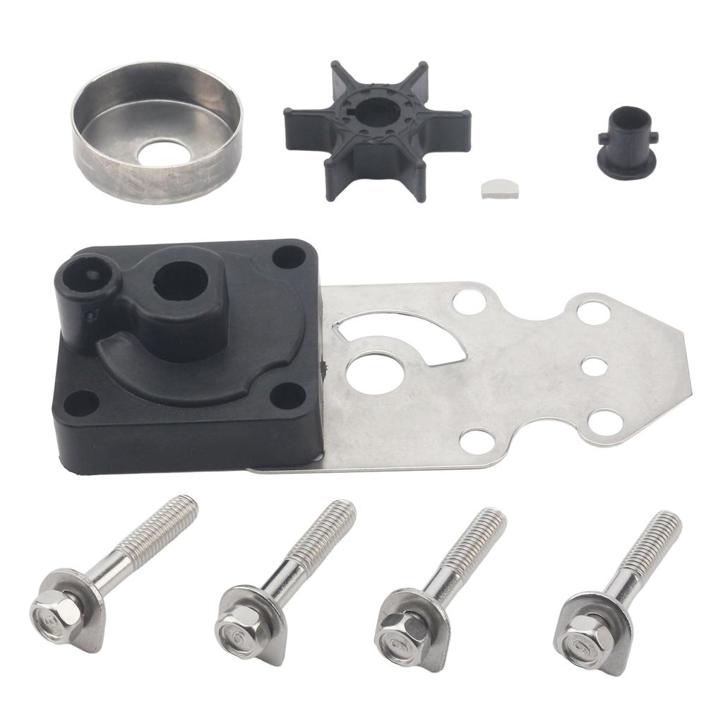 Water Pump Impeller Rebuild Kit Compatible with Yamaha 2 4 Stroke 9.9HP 15HP Marine Outboard Motor Replaces 63V-W0078-00