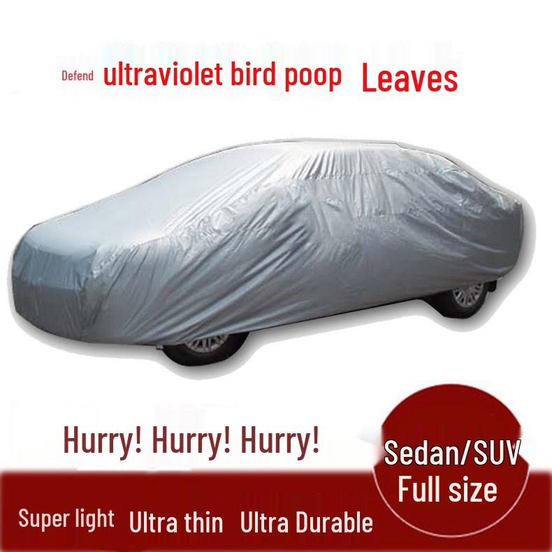 Universal PEVA Car Cover - Waterproof, Sunproof, Dustproof, Rainproof Protector