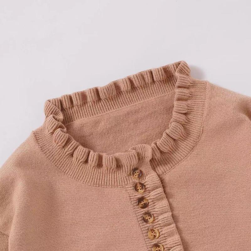 Women S Casual Long Sleeve Pullover Knit Sweater Button Edge Basic Top