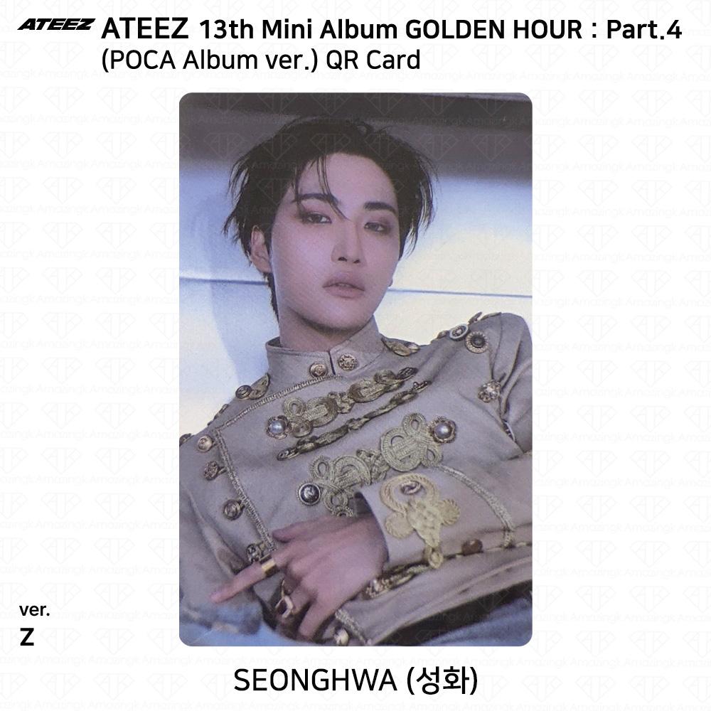 ATEEZ 13. Mini-Album Golden Hour Teil 4 POCA Album Version. Fotokarte