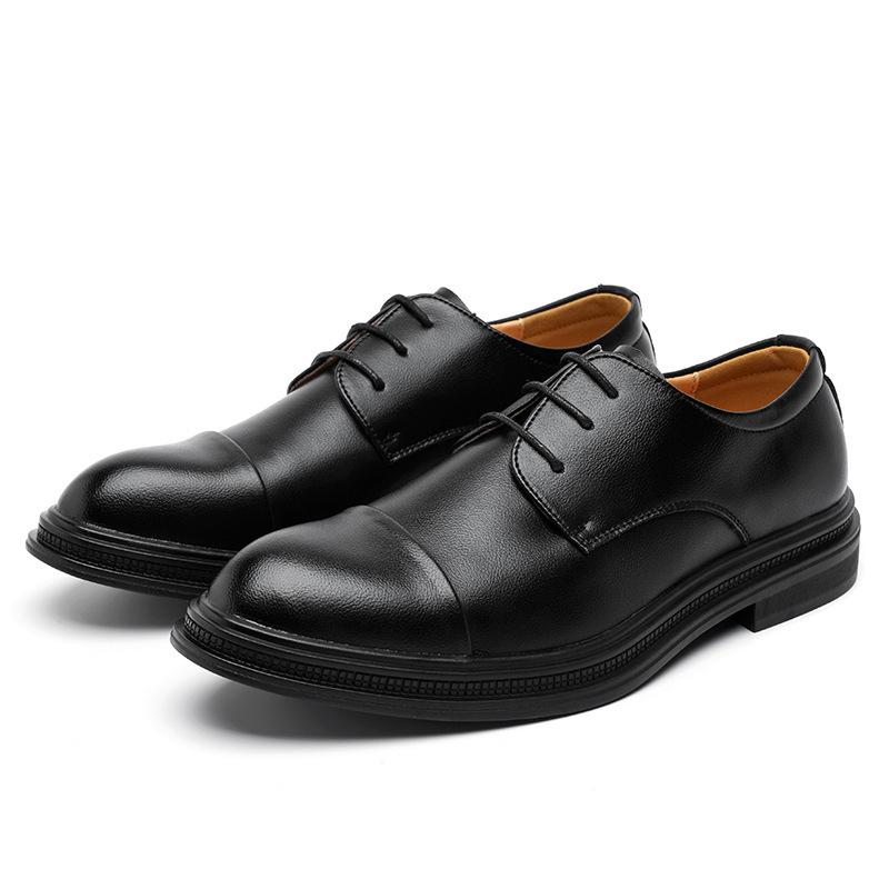 Men's Business Dress Leather Shoes Fashion New Casual Leather Shoes Trend British Style Wedding Shoes Men's White Leather Shoes