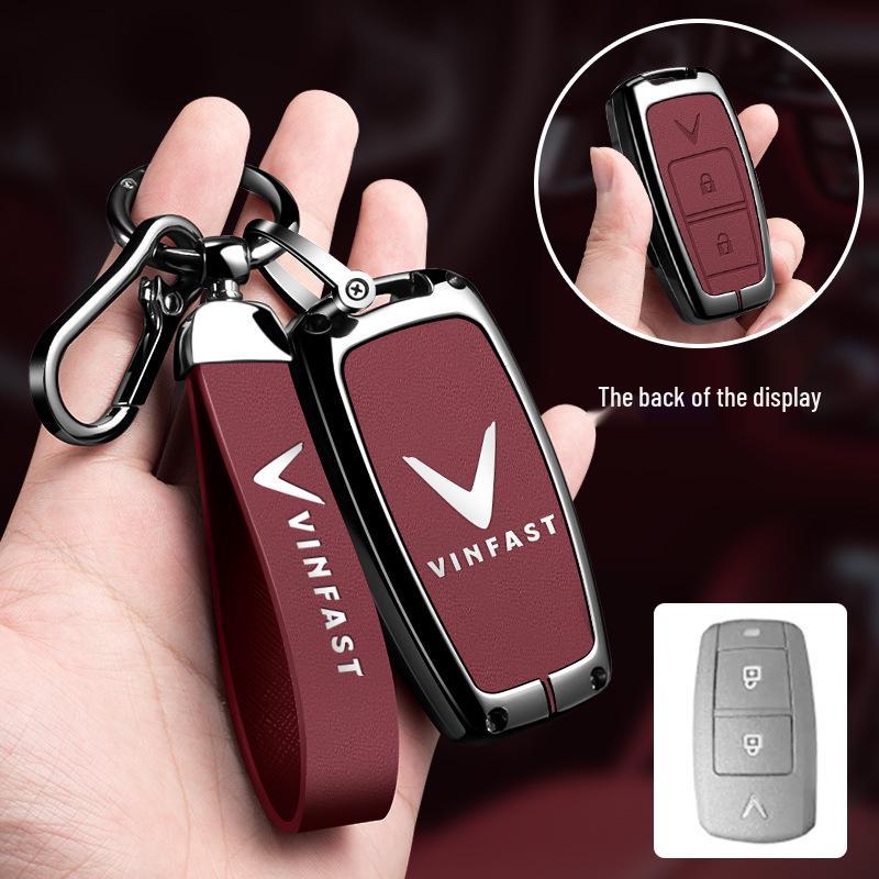Vinfast Vietnam Car Key Case for Zhonghua V5/VF8 VF3/5/9 with Premium Keyring Buckle