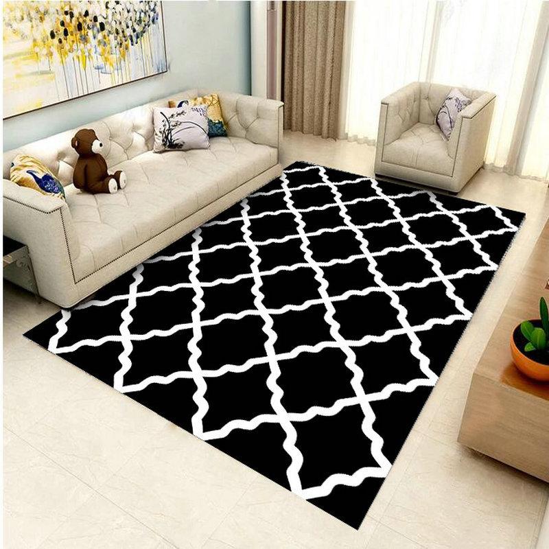 Geometrischer Schlafzimmerraum Vollteppich Schmutzabweisend Büro Couchtisch Teppich Zuhause Wohnzimmer Teppich