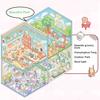 Miniature Scene Collection Book Vibrant Color Miniature Scene Book with Tweezers 3D Sticker