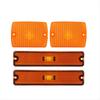 Car Front Bumper Side Marker Light Cover 56001378 56001424 for Jeep Wrangler YJ 1987-1995 Turn Signal Light Cover Yellow