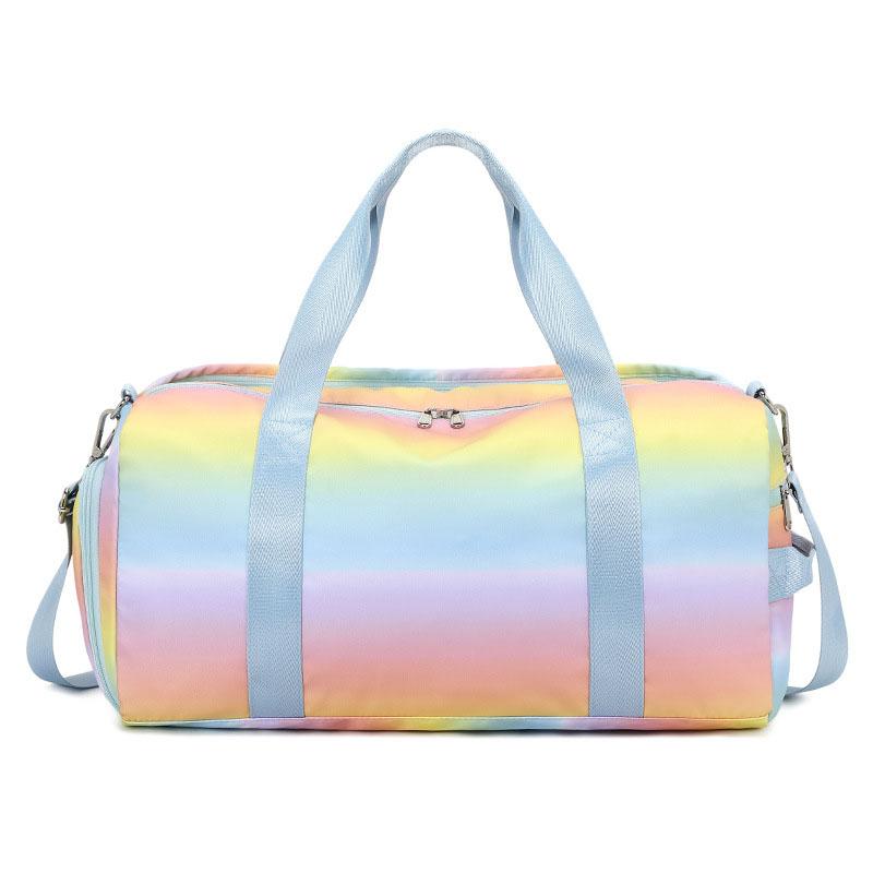 

Модная полосатая клетчатая дорожная сумка большой емкости для фитнеса, повседневная дорожная сумка на одно плечо с диагональным крестом 44*21*22cm