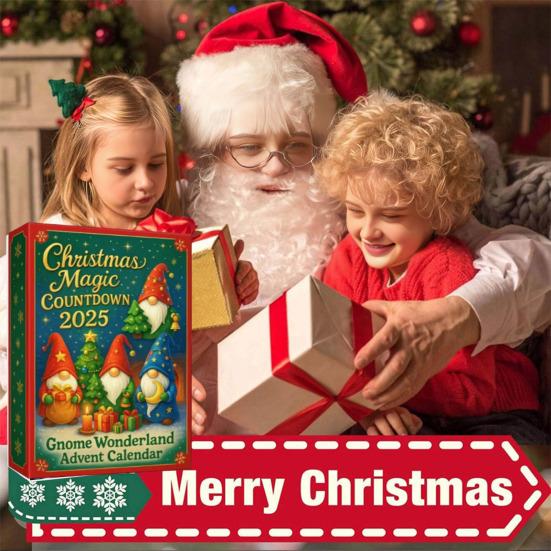 Gnome Advent Calendar Christmas Countdown Calendar with 24 Gnomes Festive Gnome Decorations for Kids Xmas New Year Gift
