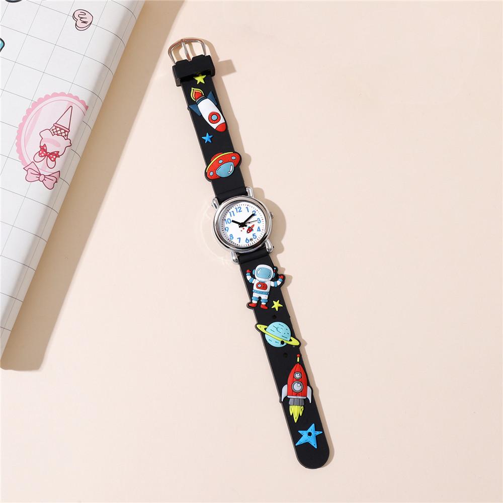 New Fashion Astronaut Pattern Series Children's Watch Color Plastic Tape Boy Girl Student Gift Watch