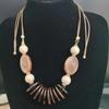 Geometric Sweater Chain Necklaces Acrylic Rope Woman Versatile Necklace Stretchable Fashion Jewelry Beach Vacation Gift