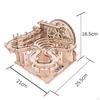 3D Wooden Puzzle Mechanical Model Kits Craft DIY Roller Coaster for Room Decor Home