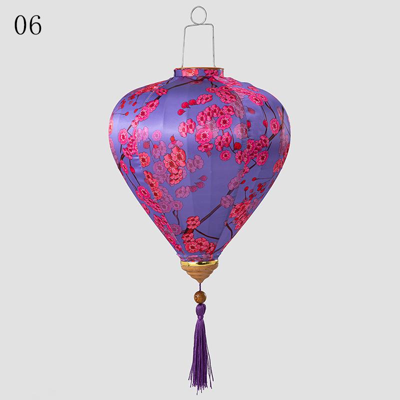 12/14 Inch Chinese Style Traditional Lantern Satin Silk Palace Lantern Vietnam Mid Autumn Festival New Year Party Decor Lanterns