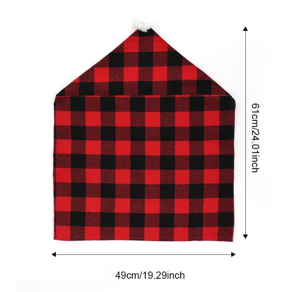 4Pcs Buffalo Plaid Chair Covers for Dining Room Chairs Slip on Check Pattern Seat Covers for Protecting Furniture from Damage China Mainland
