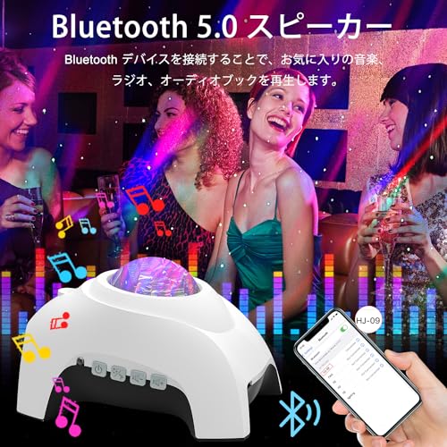 CIMELR Planetarium, Heim-Galaxienlicht, Sternenprojektorlicht mit 14 Beleuchtungsmodi, Fernbedienung, Weißes Rauschen, Timer, Bluetooth/USB-kompatibel, Musi