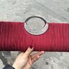 Classic Rhinestone Pleated Evening Bag for Women