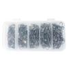 200 PCS Stainless Steel Fishing Snap Swivel High Strength Fishing Rolling Swivel Swivel for Freshwater Fishing