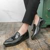 New Slip On Red Grey Tassels Loafers New Men's  Patent Leather Driving Shoes Designer Formal Wedding Dress Homecoming Footwear