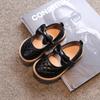 2024 New Leather Shoes for Girls Japan Style Cute Summer Breathable Baby Princess Simple Bow Children's Shoes Fashion Mary Janes