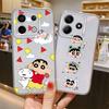 Frog Crayon Shin Chan Soft Phone Cover Case for Xiaomi Redmi Note 14 Pro Plus Note 13 A4 9 10 14C 10S 12 11S 11 13C 12S