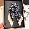 Paisley 70*70Cm Silk Satin Hair Scarf Women Handkerchief Printed Female Square Head Bandana Small Neck Muffler Hijab Lady