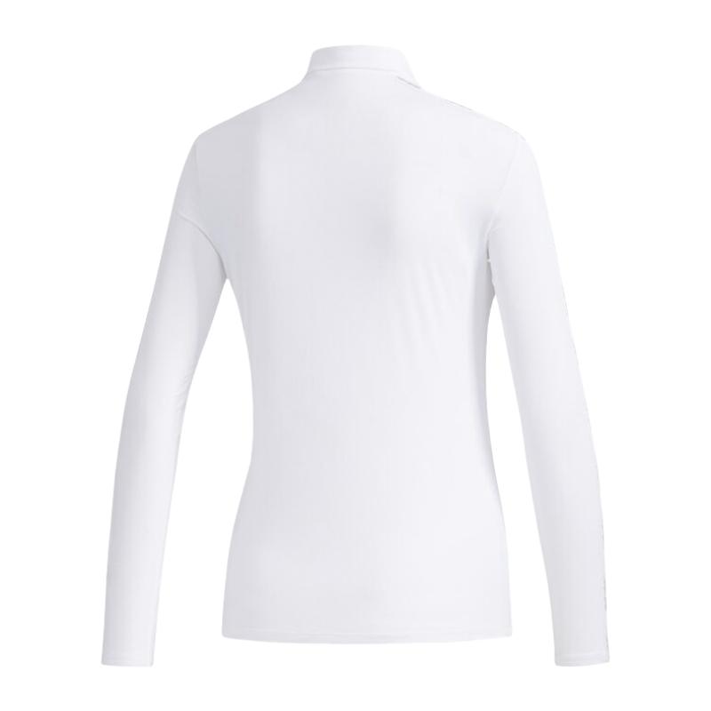 Adidas Golf Sports Casual Comfortable Long Sleeve Polo Shirt Women Tops White FJ2448