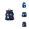 Doctor Who Tardis Canvas Backpack Stylish Shoulder Bag Large Capacity Slouch Purse