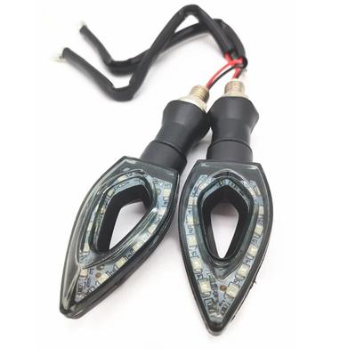 1 Pair Universal Motorcycle Heart Shape Turn Signals Short Turn Signal Lights Indicator Blinkers Flashers Amber Color