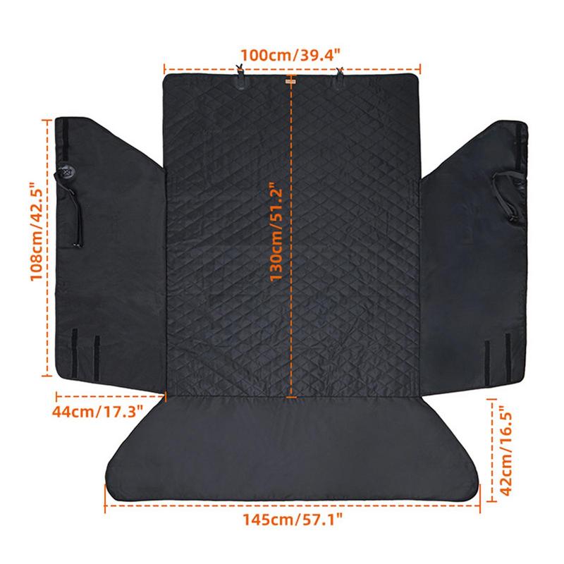 Non-Slip Trunk Mat For SUV Dog Seat Mat With Bumper Flap Protector Non-slip Waterproof Pet Trunk Liner Cover Car Seat Protector