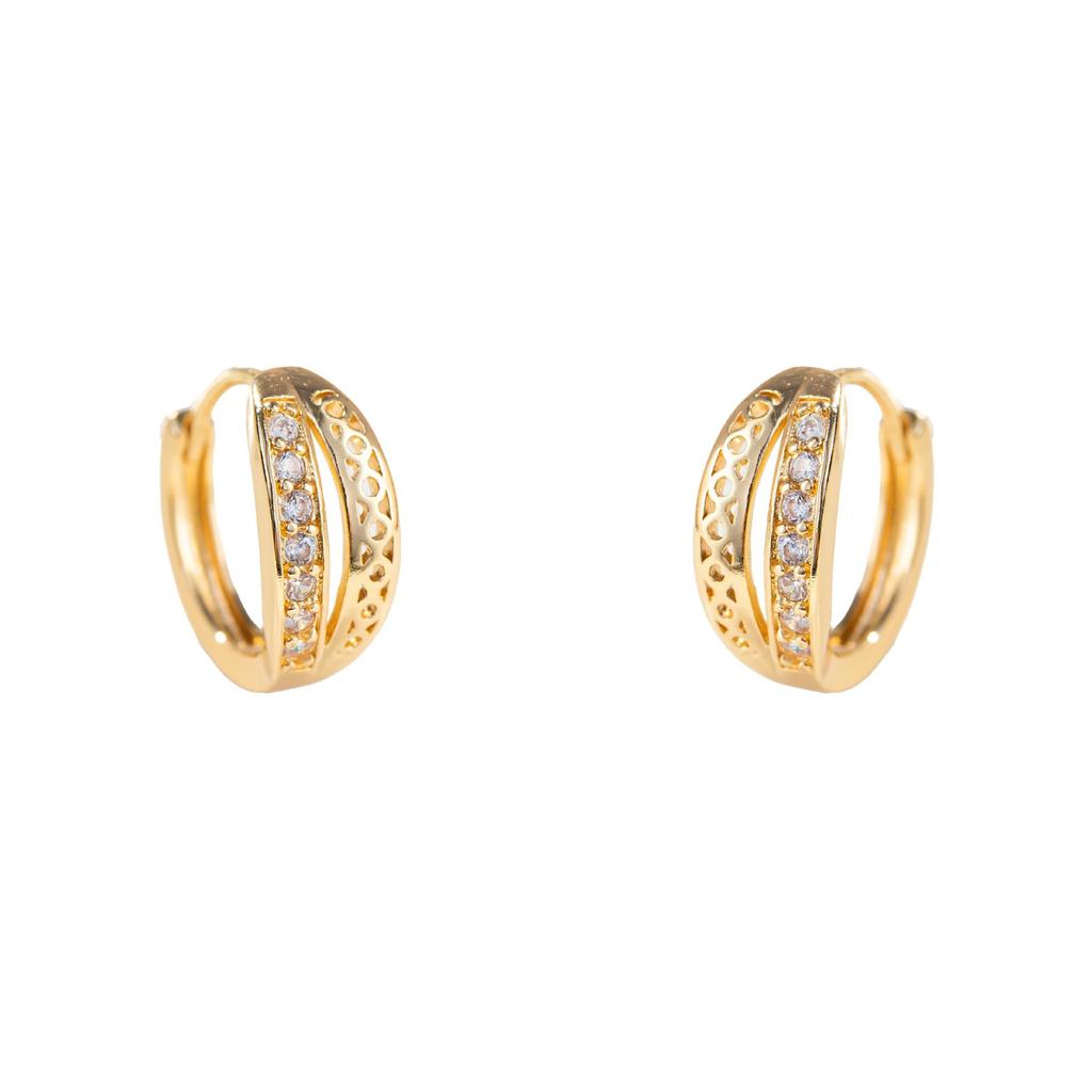Zirconia Single Row Micro Zircon Ear Cuffs: Colorfast, Light Luxury, Hollow Design for Women
