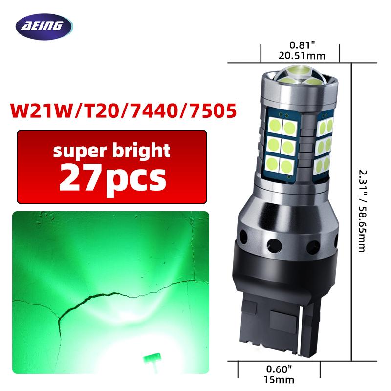 2pcs Car W21/5W LED Blub Daytime Running Light W21W 7443 7440 DRL For Mazda 2 DL DJ  3 BP BT-50 CX-30 CX-5 KF CX-9 MX-5 RF Targa bngxu02