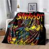 Coperta stampata con copertina dell'album Slipknot, Rap-Metal, Heavy Metal, Morbida e Calda in Flanella, per Divano, Letto, Ufficio Portatile, Regalo