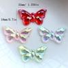 10 Stück 32 mm * 18 mm Mischkristall ab farbiger Schmetterling Acryl Flache Rückseite dekoratives Sammelalbum DIY Schmuck Handyhülle verzierter Schmetterling