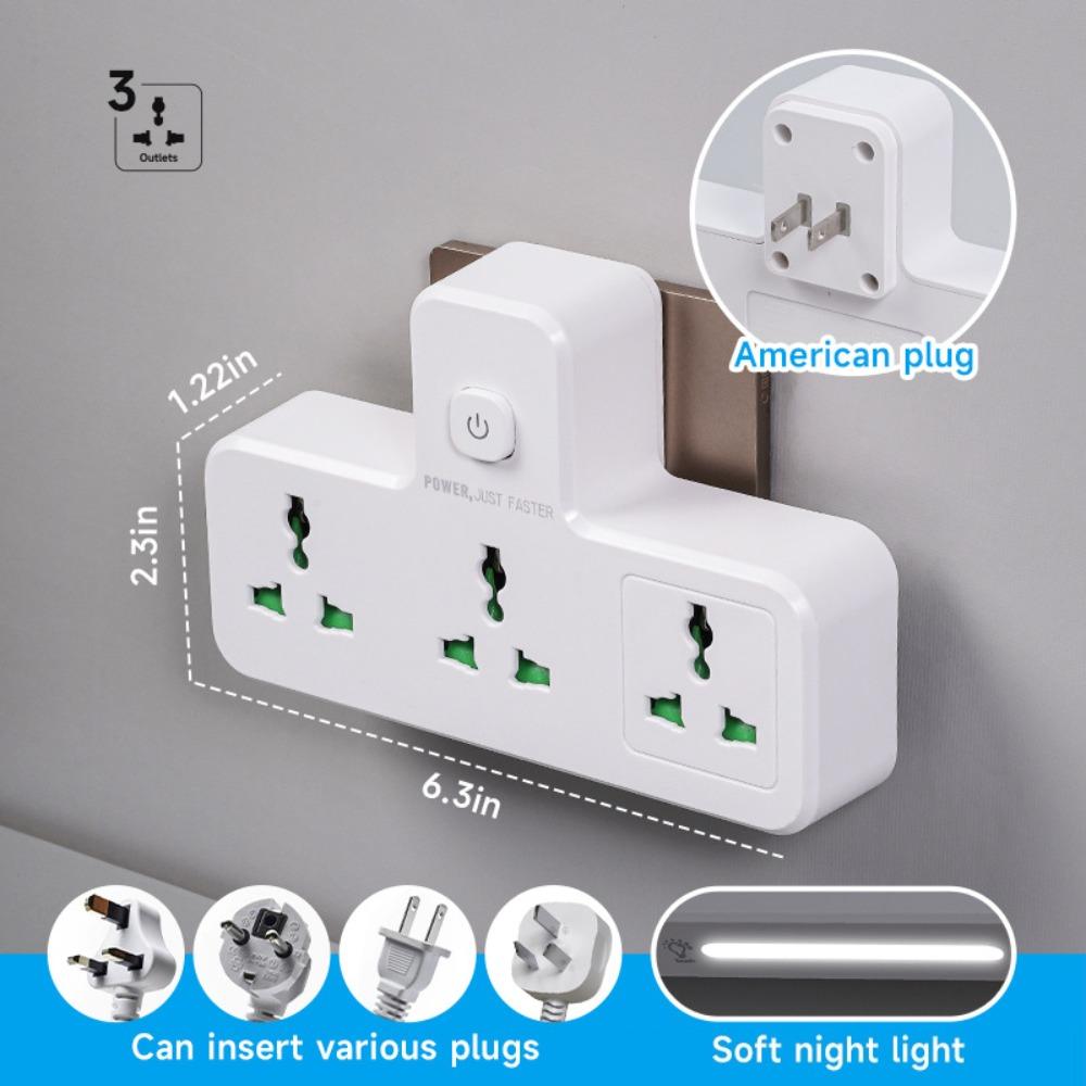EU UK US Plug AC Outlet Power Strip Universal Extension Plug Adapter  Home Office