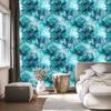Wallpaper Ink Turquoise, Celadon, Navy Blue and Blue 50x1000