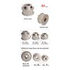 30T/40T/50T/60-Teeth, 2GT Timing pulley, used in transmission systems for DIY/CNC/3D printers, G2M Synchronous toothed wheel