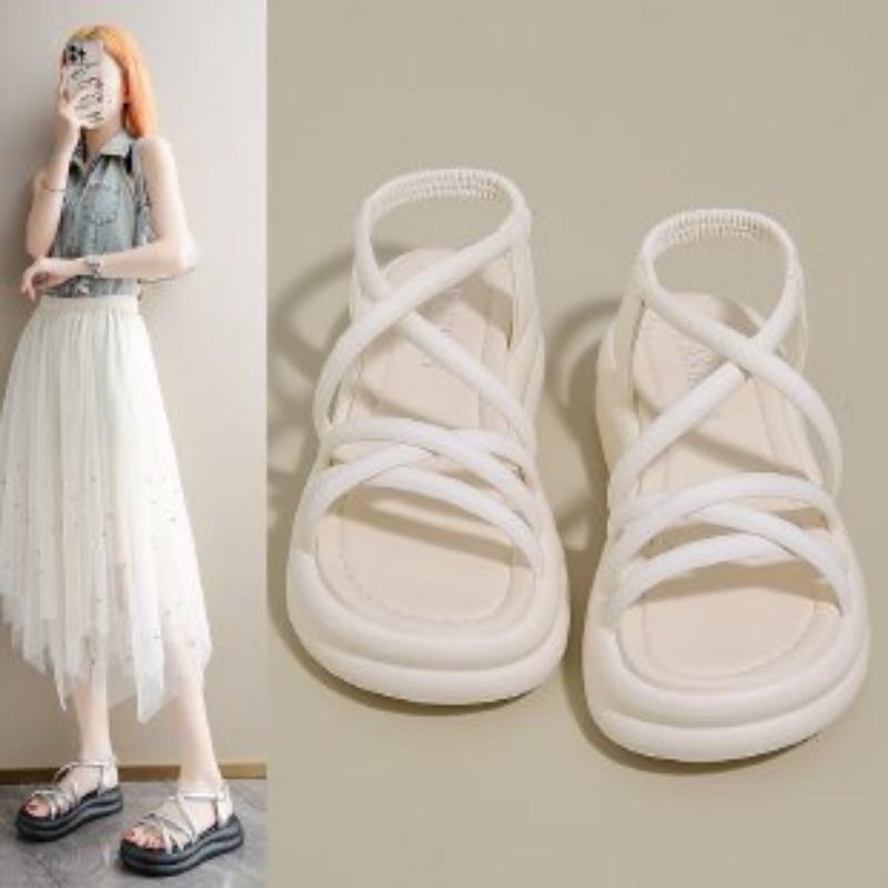 Platform sandals women's new summer outer wear soft sole not tired feet beach shoes