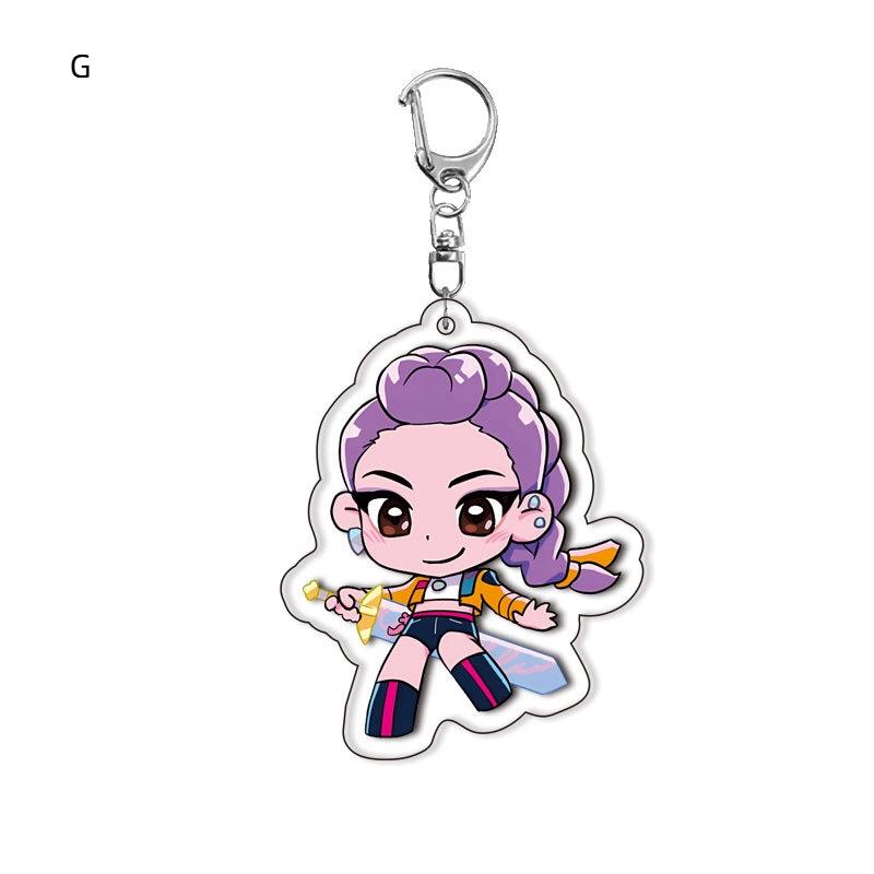 Huntrix Saja Chlapci Jinu Mystery Baby Abby Rumi Mira Zoey Akrylové Klíčenky Klíčenka Kpop Lovci Démonů Dárky pro Fandy