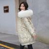 Women Winter Jacket Parkas Fashion Fur Collar Hooded Thick Warm Parkas Casual Female Long Snow Wear Coat Outwear